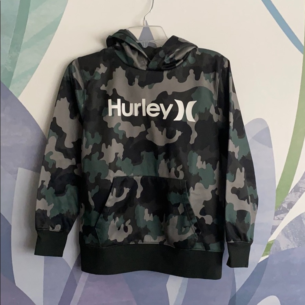 Hurley camouflage hooded pullover- Youth Large